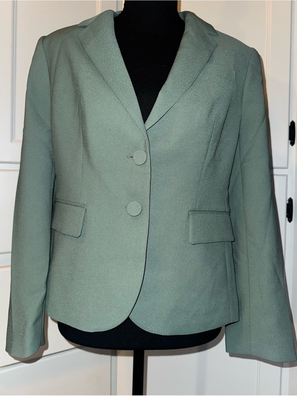 J.Crew NWT Sage Green Two Button Blazer Jacket Petite 8P Career Office
